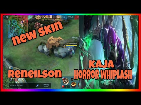 Kaja New Skin Gameplay | Horror Whisplash | Top 3 Global Kaja by Reneilson ~ Mobile Legends
