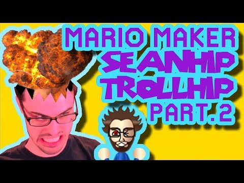 Mario Maker - Outrageously Awful Troll Puzzle Level by Seanhip (100% Troll Rate...) | Part 2