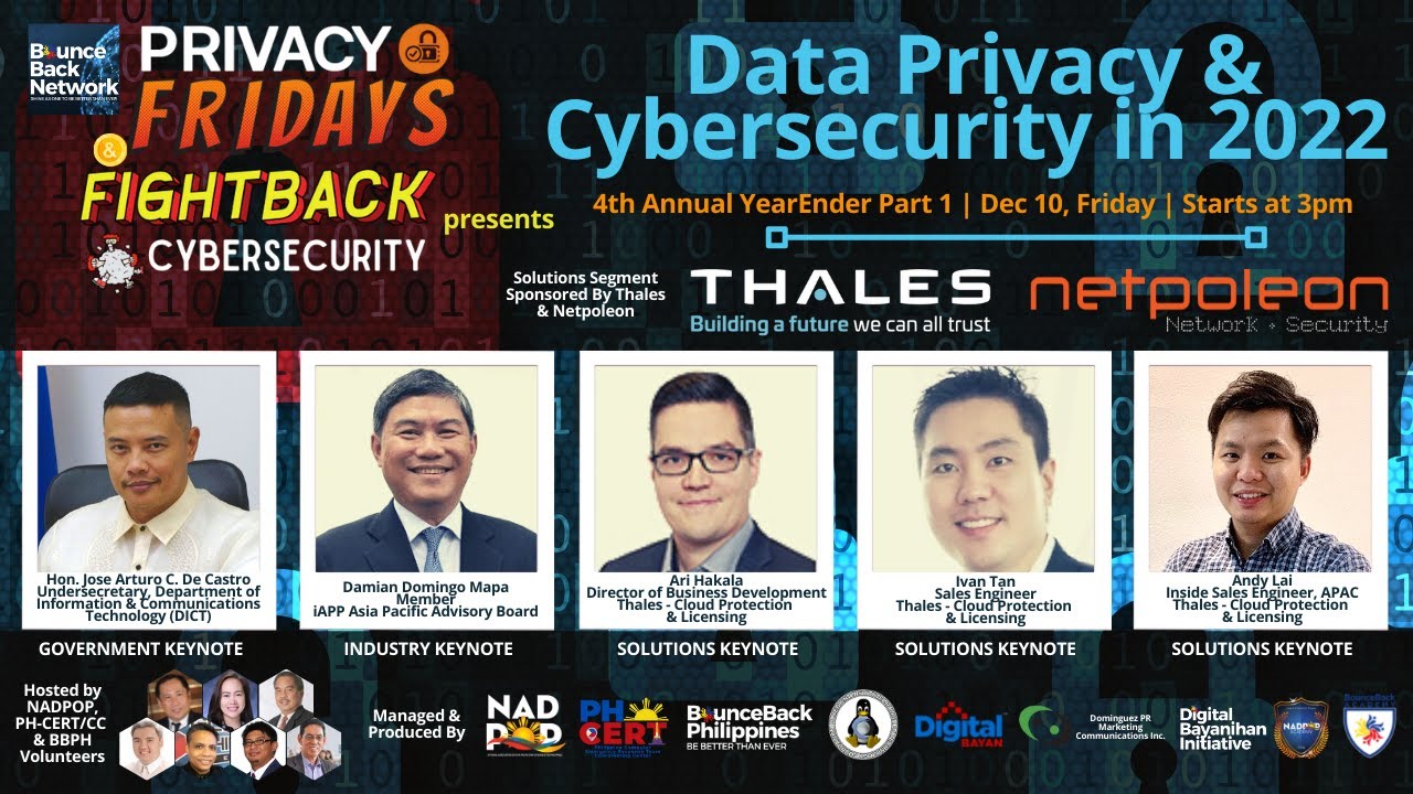 Data Privacy & Cybersecurity 2022 [Privacy Fridays x Fightback Cybersecurity] Part 1
