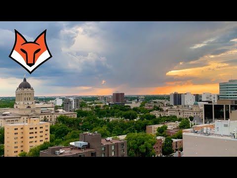 Replay Beautiful #Sunset and #lightning #Storm #winnipeg #sunsetcam #stormcam #mbstorm
