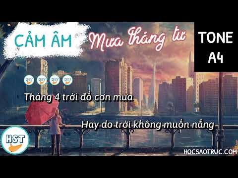 Cảm âm Mưa Tháng Tư - Như Việt Beat A4(Tone La) Chuẩn Beat Gốc