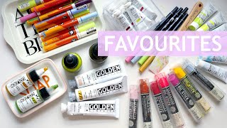 My TOP SEVEN Favourite & Most Used Mixed Media Art Supplies!! 🎉🎉 #mixedmedia
