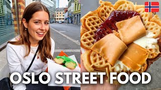 OSLO'S Best Street Food: Grilled Cheese, Hot Dogs, Waffles, Food Markets 🇳🇴