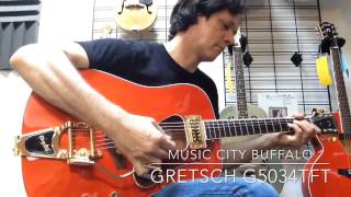 Video thumbnail for Gretsch #G5034TFT Rancher Product Demo by Music City