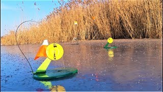 Ловля щуки со льда на жерлицы