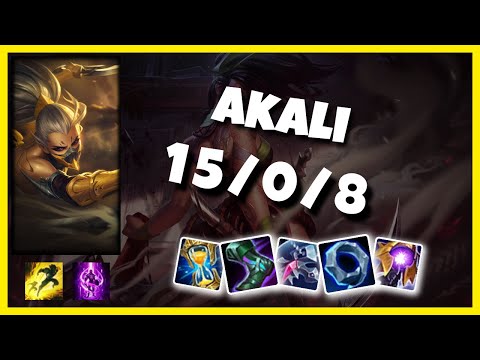 Akali vs Twisted Fate NA Challenger MID (15/0/8) Gameplay Replay - Patch 10.23