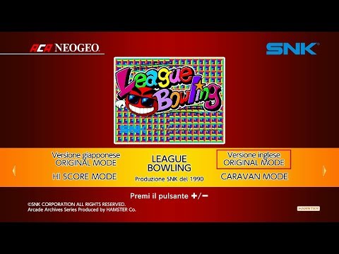 ACA NEOGEO League Bowling (Switch) First Look on Nintendo Switch - Gameplay