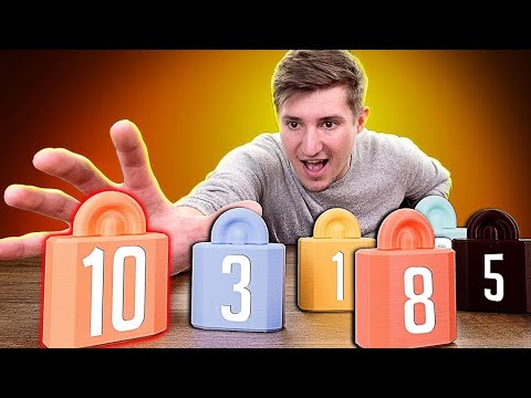 Try to open these locks - From 1 to 10 level 3d printed puzzles