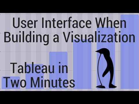 User Interface When Building a Visualization - Tableau in Two Minutes