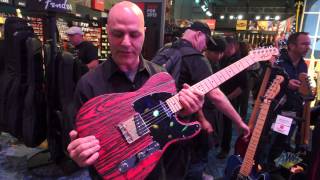 Video thumbnail for AMS at NAMM 2015 - Fender Sandblasted Ash Guitars by American Musical Supply