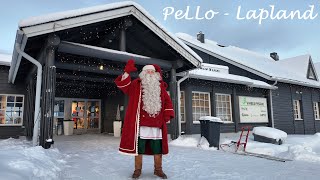 Santa Claus in Christmas market of Pello 🥰🎅🎄 Lapland Finland Joulupukki joulumyyjäisissä