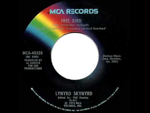 1975 HITS ARCHIVE: Free Bird - Lynyrd Skynyrd (stereo 45--studio version single)