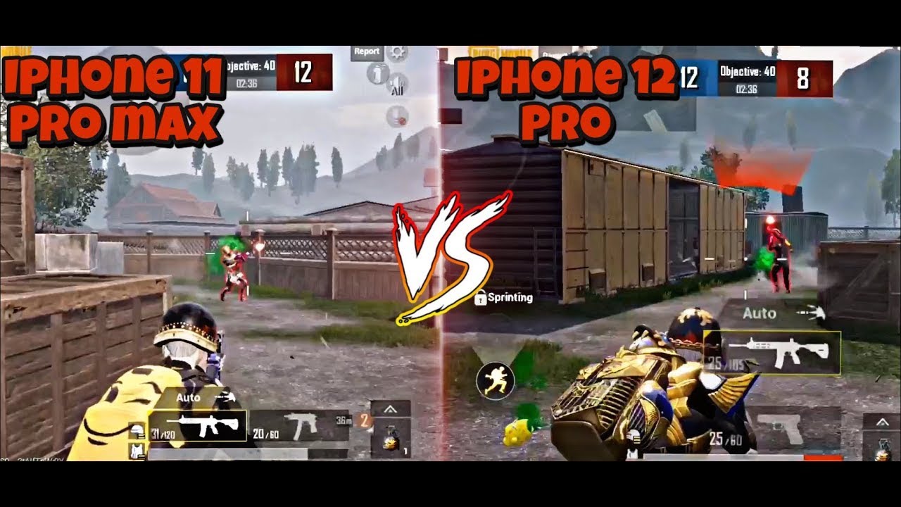 Iphone 12 Pro VS Iphone 11 Pro Max Pubg 4K Max Graphics Speed Comparison Full Gaming Test