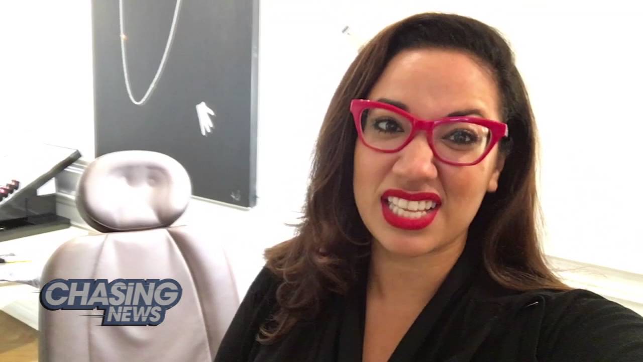 Fox News television segment featuring Renee Lee discussing microblading