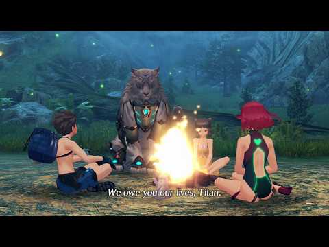 Xenoblade Chronicles 2 Swimsuit Edition Cutscene 015 - First Night in Gormott