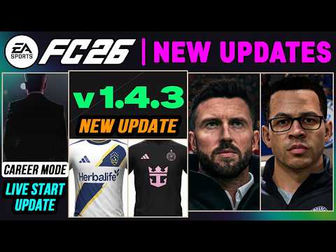 EA FC 26 NEWS | NEW CONFIRMED Title Update, Real Faces, Career Mode Updates ✅