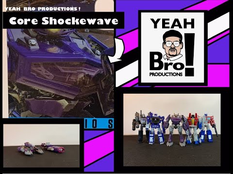 Transformers Studio Series Core class Shockwave bumblebee the movie. 4K video review! Great figure!