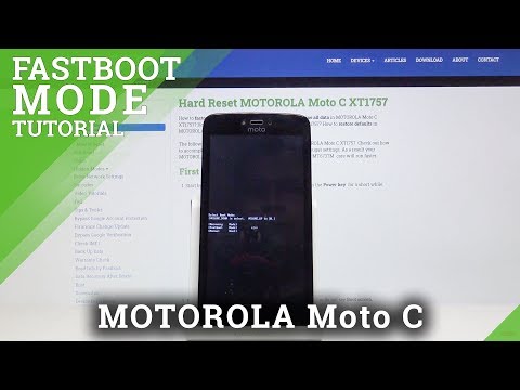 Fastboot Mode MOTOROLA Moto C