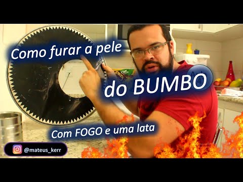 How to Pierce a Bass Drum Head with Fire and a Can? Why Pierce It?