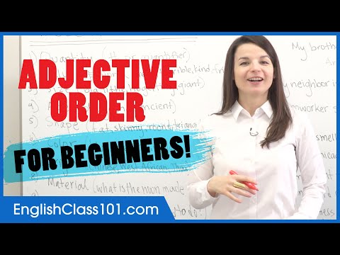 Learn English | Adjective Order
