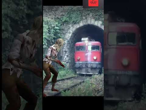 Toonz Arts - zombie vs. train vfx video  #youtubeshorts #funnyvideo