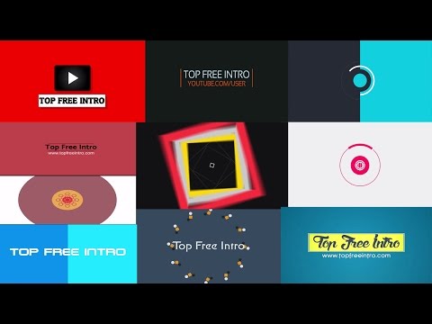 Top 10 Free 2D Intro Templates No Plugins After Effects CS6 CC Download Video