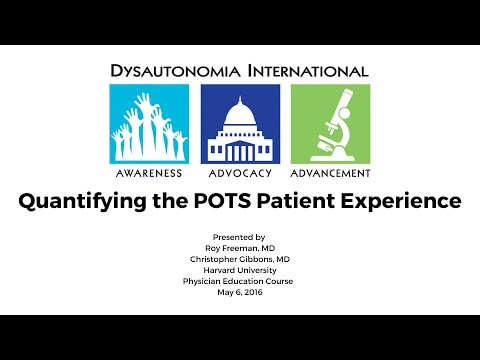 Quantifying the POTS Patient Experience