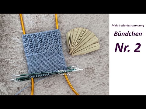 Sock cuffs no. 2 - knitting cuff patterns in rounds