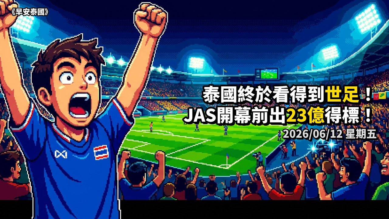 泰國終於拿下 2026 世足轉播權！JAS+MONOMAX 開賽 1 天前 23 億搶下、104 場全直播、2030 一起包 episode artwork