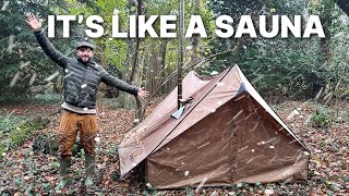 Testing The CHEAPEST Hot Tent in SUB-ZERO Temperatures