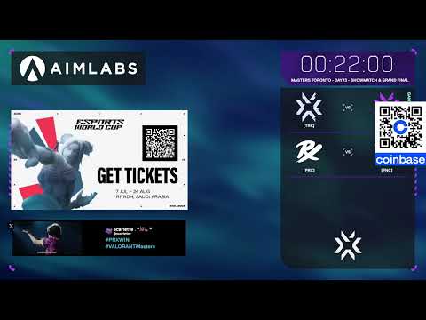 PRX VS FNC GRAND FINALS!!! VCT TORONTO WATCHPARTY Sponsored by !coinbase