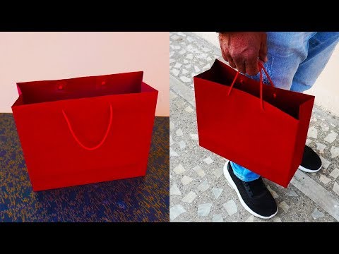 How To Make a Paper Bag - Paper Shopping Bag Craft Ideas (Anyone Can Make it!)