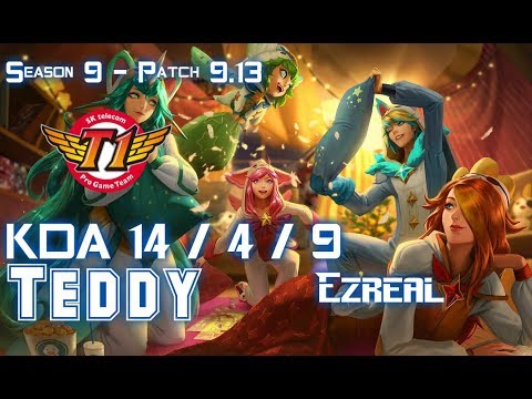 SKT T1 Teddy EZREAL vs SIVIR ADC - Patch 9.13 KR Ranked