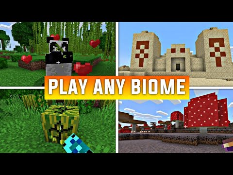 How To Play Any BIOME in Minecraft Pocket Edition (MCPE) | In-game Settings