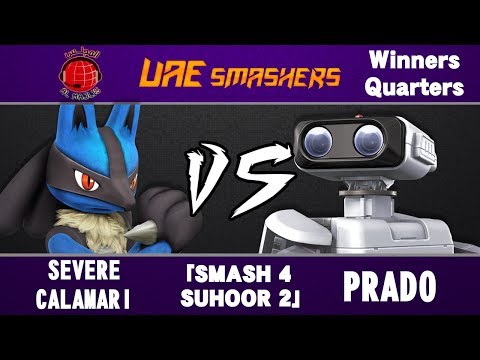 [OS] Smash 4 Suhoor 2: SevereCalamari (Lucario) vs Prado (ROB) - Singles WQ