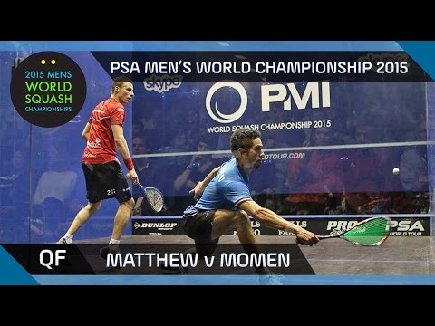 Squash: 2015 PSA Men's World Championship QF Highlights: Matthew v Momen