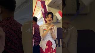 Download lagu Pramugari cantik nyanyi lagu nasional di pesawat #flightattendant #cabincrew #pramugariindonesia mp3