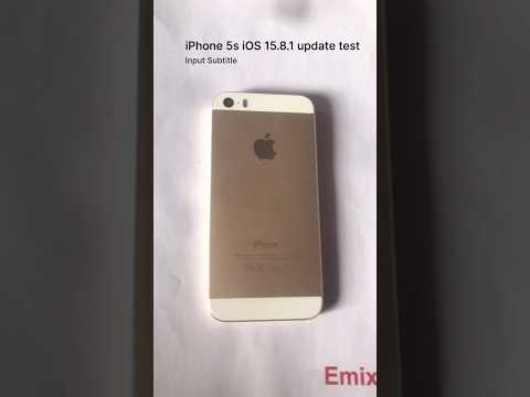 iPhone 5s iOS 15 update test