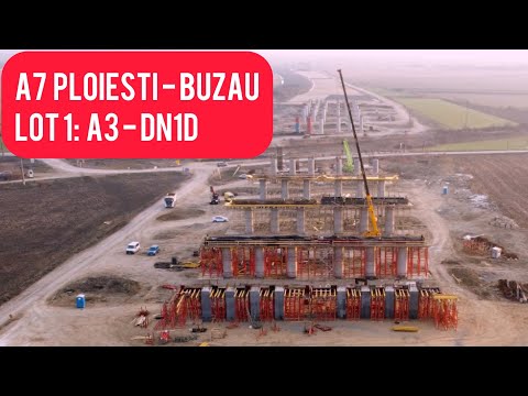 A7 Tronson Ploiesti - Buzau, Lot 1 Dumbrava / A3 - DN1D.  24 02 2024 Situatie Lucrari Infrastructura