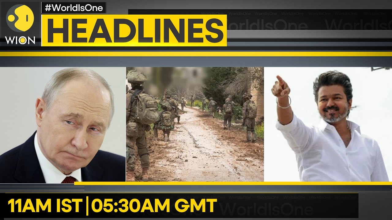 Vijay Takes Oath As Tamil Nadu CM | Putin: No Proofs Iran Pusuing Nukes | WION HEADLINES