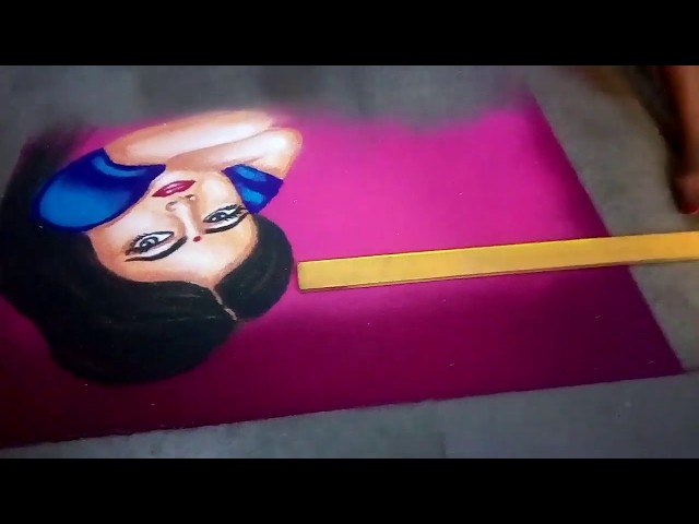 Rangoli design competition with a cause save the girl child by jyoti