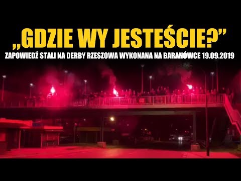 Zapowiedź Stali na Derby Rzeszowa wykonana na Baranówce 19.09.2019