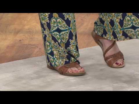 Earth Origins Leather Multi-strap Sandals - Tracy on QVC