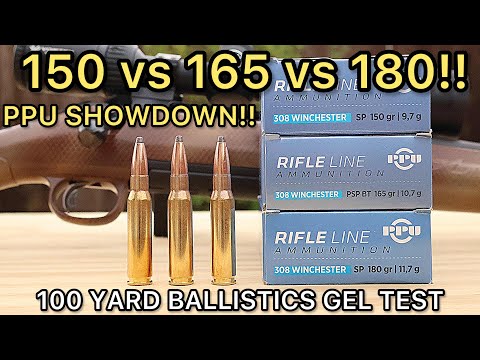 GARBAGE or GREAT?! 308 Winchester PPU Ballistics Gel Ammo Test