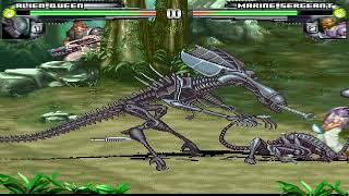 Download lagu Alien vs Predator M.U.G.E.N - Alien Queen vs Marine Sergeant mp3
