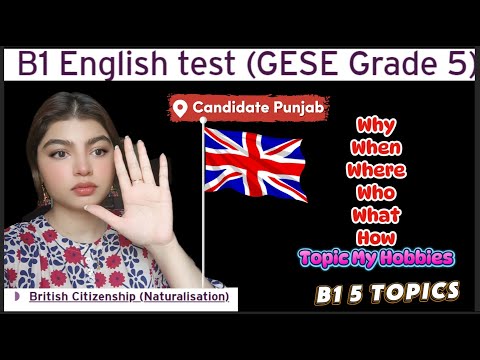 B1 English Test (GESE Grade 5) | SELT British Citizenship| Trinity College London ILR UK