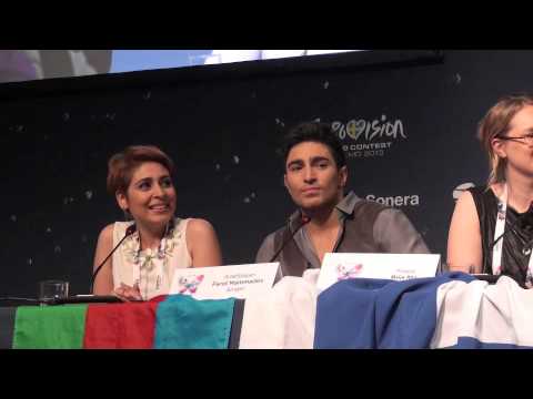 Farid Mammadov's Salto at Press Conference after Semi Final