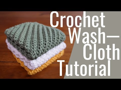 Crochet Diagonal Stitch Textured Washcloth Free Tutorial