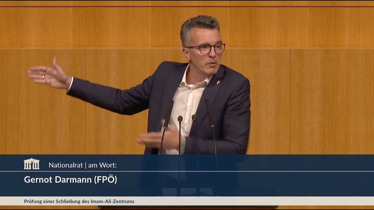 Gernot Darmann - Schließung des Imam-Ali-Zentrums in Wien - 23.4.2026