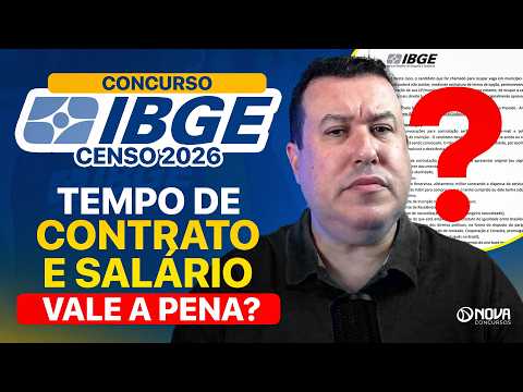 CONCURSO IBGE Censo 2026 | Vale a Pena Estudar? OPINIÃO SINCERA ❓